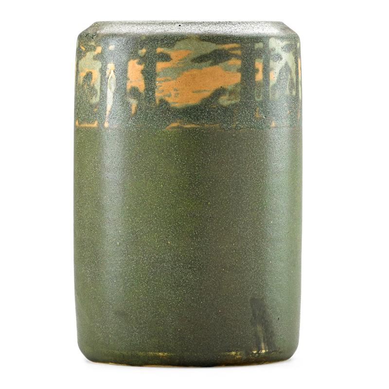 Appraisal: WALRATH Fine cylindrical scenic vase WALRATH Fine cylindrical scenic vase