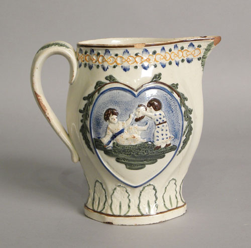 Appraisal: Prattware pitcher early th c