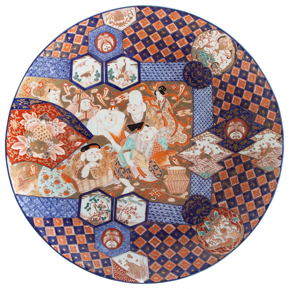 Appraisal: Large Japanese Imari Charger Late th century with decoration of