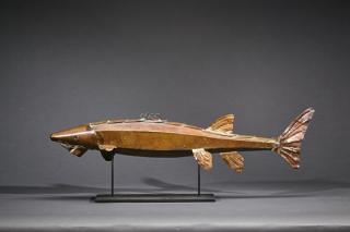 Appraisal: Sturgeon Fish Decoy Sturgeon Fish Decoy in longA hollow copper