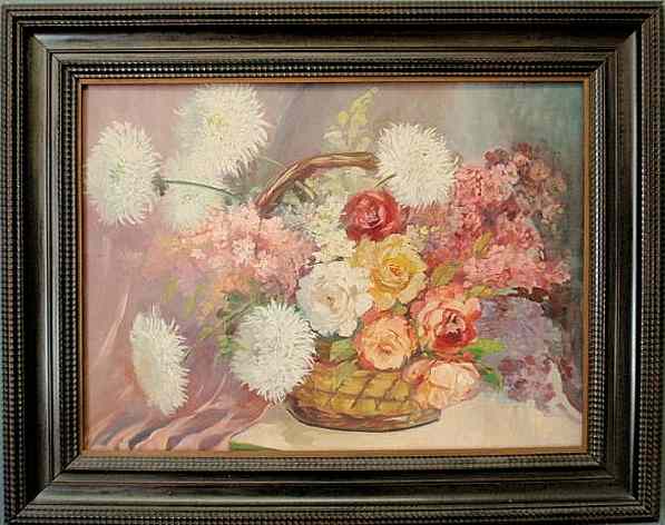 Appraisal: Dellaripa Filomena Joan American - colorful oil on board still