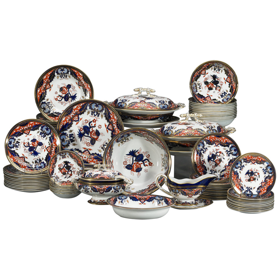 Appraisal: Mason s Ironstone China Service c comprising eighty-eight pieces impressed