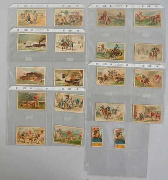 Appraisal: Lot of Historical Tobacco Cards Description Two depict General George