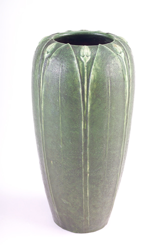 Appraisal: GRUEBY Early vase with closed-in rim by Florence Liley with