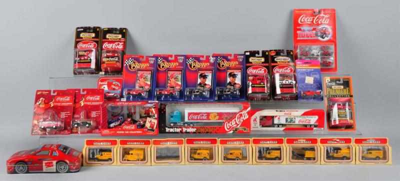 Appraisal: Lot of Assorted Coca-Cola Trucks Cars O B Description Circa