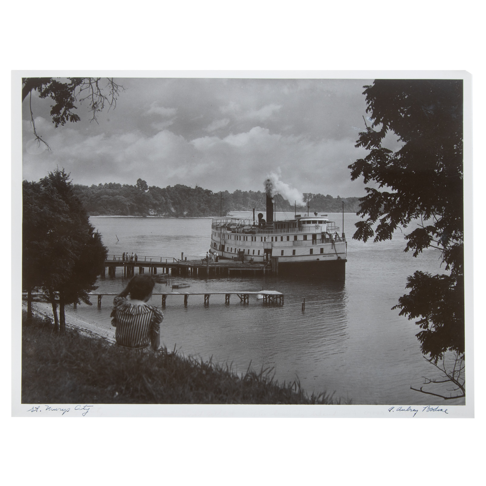 Appraisal: A AUBREY BODINE ST MARY'S CITY PHOTOGRAPH American - Gelatin