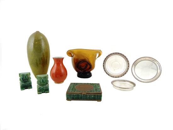 Appraisal: th C decorative arts eight pieces including Wessels Royal Copenhagen