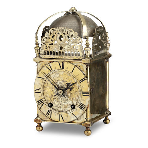 Appraisal: A th century and later Lantern Clock The dial engraved