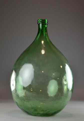 Appraisal: Large Pear Shaped Green Demi John bottleWith many air bubbles