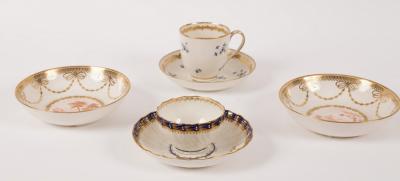 Appraisal: A group of Derby tea wares circa comprising a pair