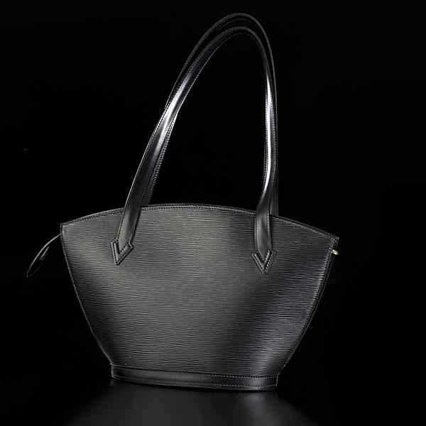 Appraisal: Louis Vuitton Black Epi Leather Shoulder Bag French a Louis