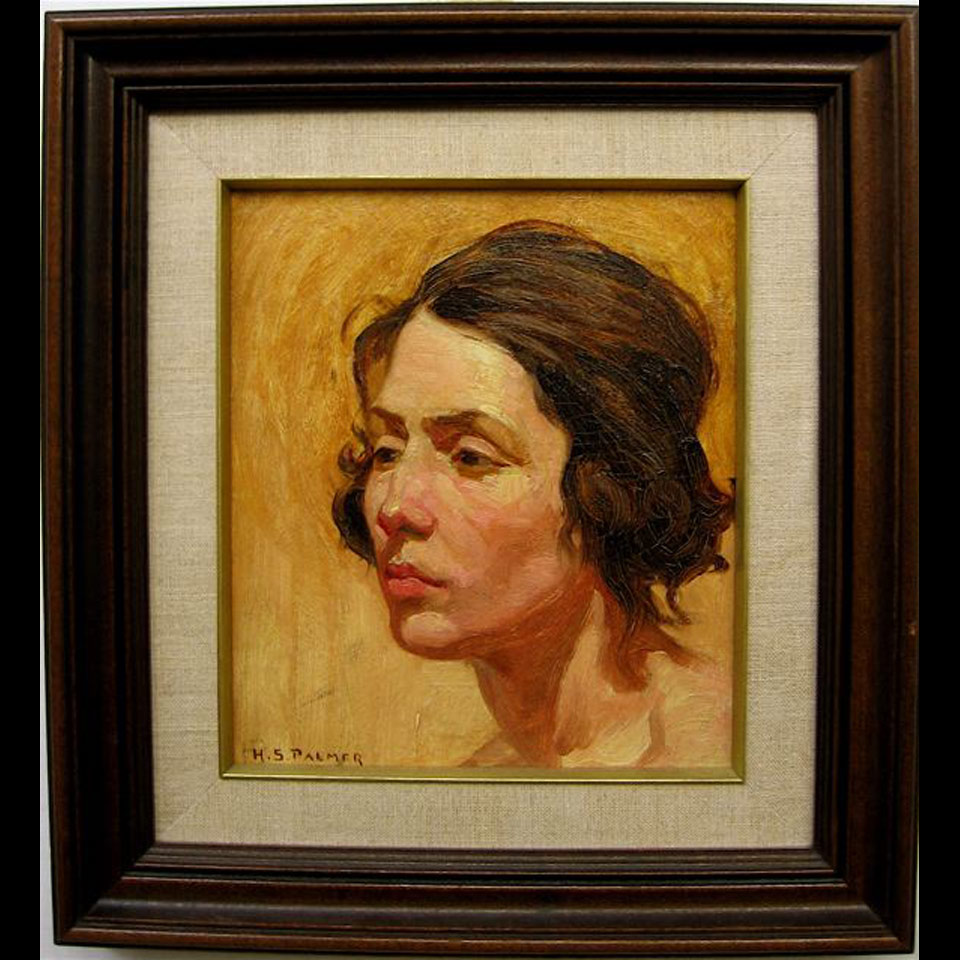 Appraisal: HERBERT SIDNEY PALMER - CANADIAN PORTRAIT OF A WOMAN OIL