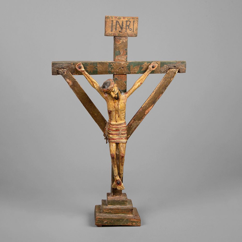 Appraisal: Attributed to Molleno Santero Cristo Crucificado ca - Attributed to