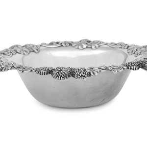 Appraisal: A Tiffany and Co Silver Fruit Bowl Late th Early