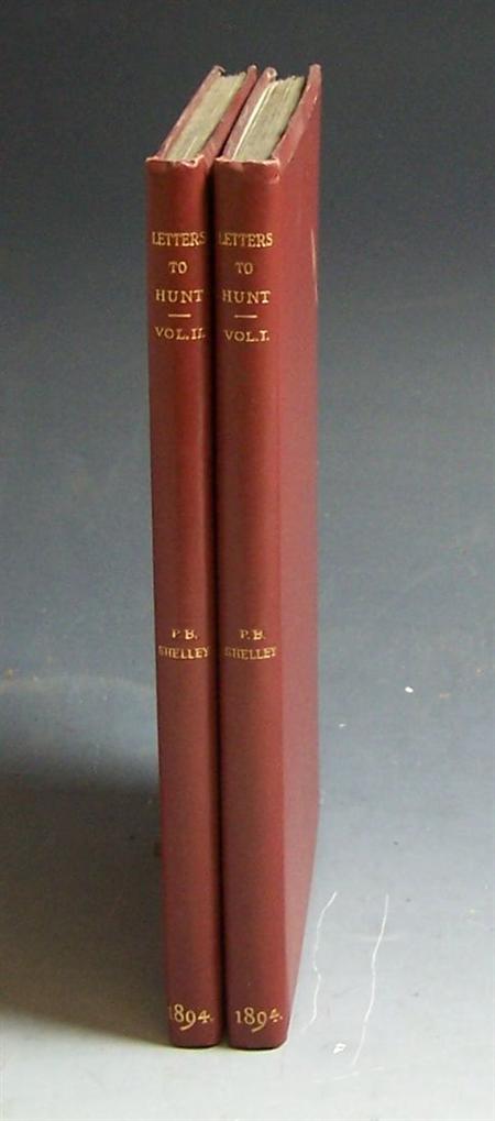 Appraisal: Shelley Percy Bysshe Letters from Percy Bysshe Shelley to J