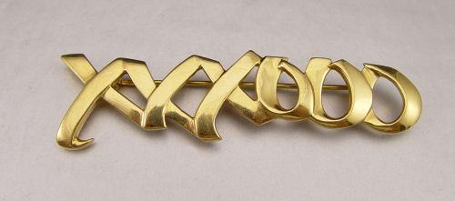 Appraisal: PALOMA PICASSO TIFFANY CO LOVE KISSES GOLD BROOCH K yellow