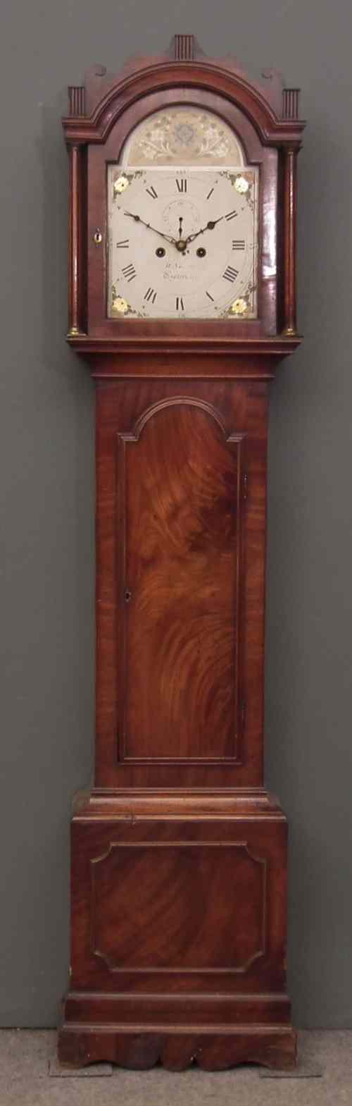 Appraisal: A late th early th Century mahogany longcase clock by