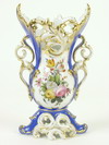 Appraisal: VASE - Old Paris Victorian vase with floral bouquet painted