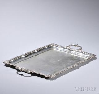 Appraisal: German Silver Tray Berlin mid- th century Humbert Sohn maker