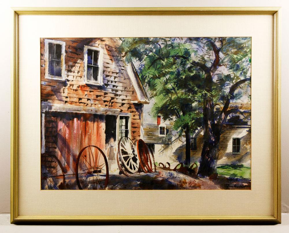 Appraisal: - MacNutt The Blacksmith Shop W C Glenn MacNutt American