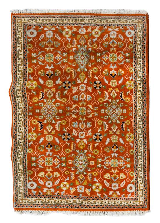 Appraisal: Sale Lot A Persian Style Wool Rug th century feet