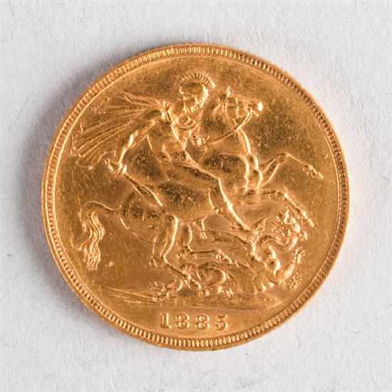 Appraisal: Great Britain gold sovereign of Queen Victoria Melbourne Mint EF