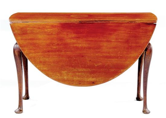 Appraisal: Queen Anne mahogany and oak drop-leaf table late th century