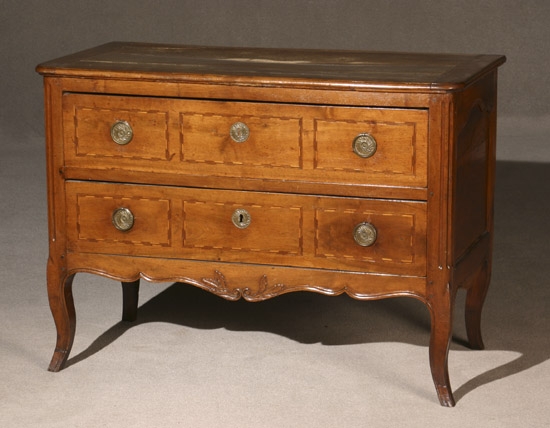 Appraisal: Italian Rococo Inlaid Walnut Commode Last Quarter th Century Some