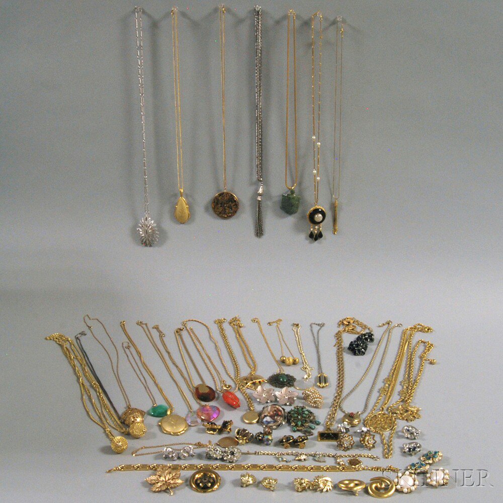 Appraisal: Assorted Group of Mostly Signed Costume Jewelry including a Napier