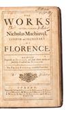 Appraisal: MACHIAVELLI NICCOL The Works Third Edition carefully Corrected i e