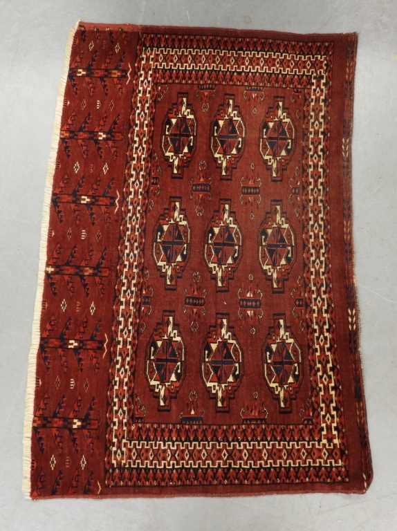 Appraisal: MIDDLE EASTERN CHUVAL BAG FACE RUG Middle East th CenturyNavy