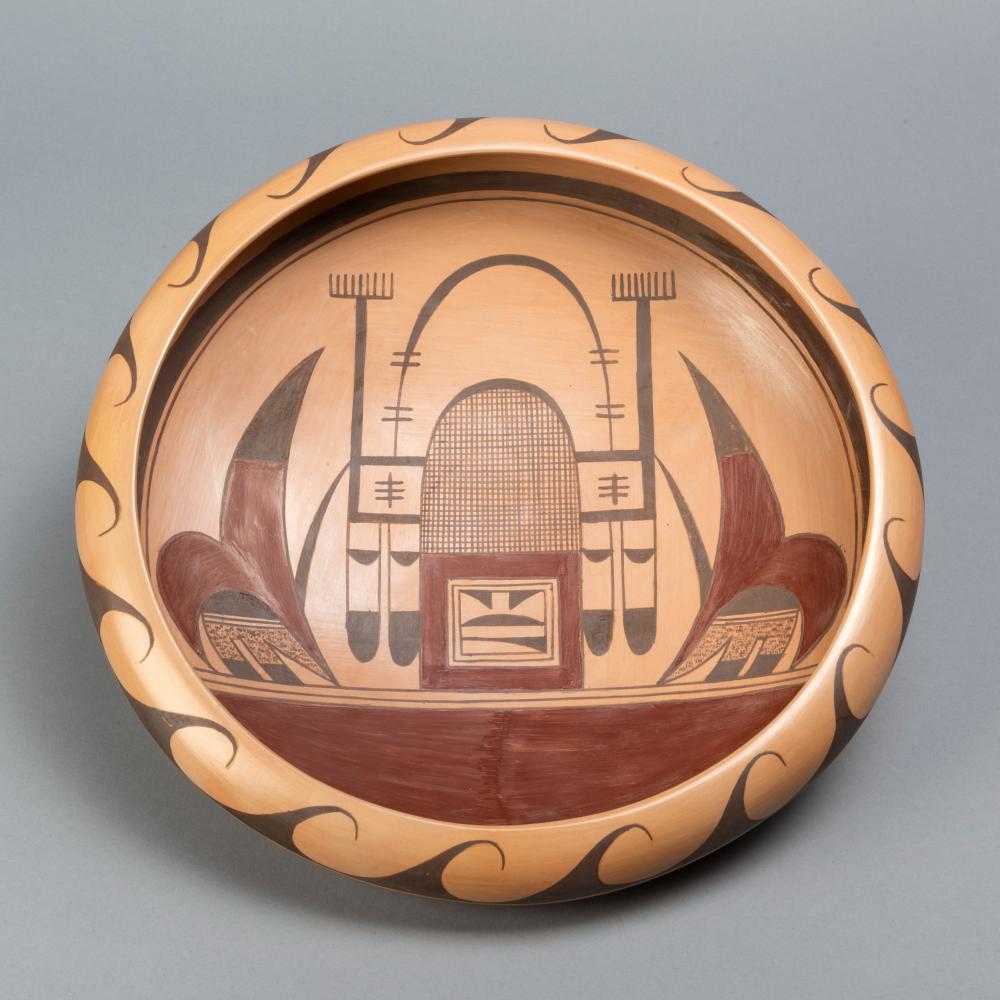 Appraisal: JEREMY ADAMS NAMPEYO LARGE HOPI BOWL CA Jeremy Adams Nampeyo