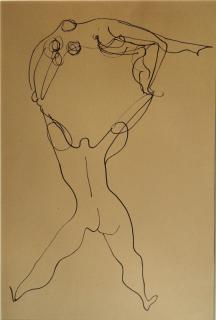 Appraisal: Harold Cohn pen and ink Harold Cohn American - -