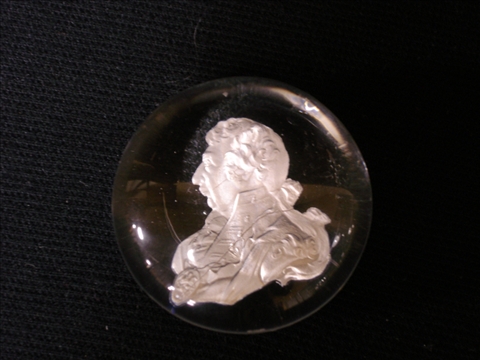 Appraisal: SULPHIDE PAPERWEIGHT Circa perhaps Apsley Pellatt with a bust length