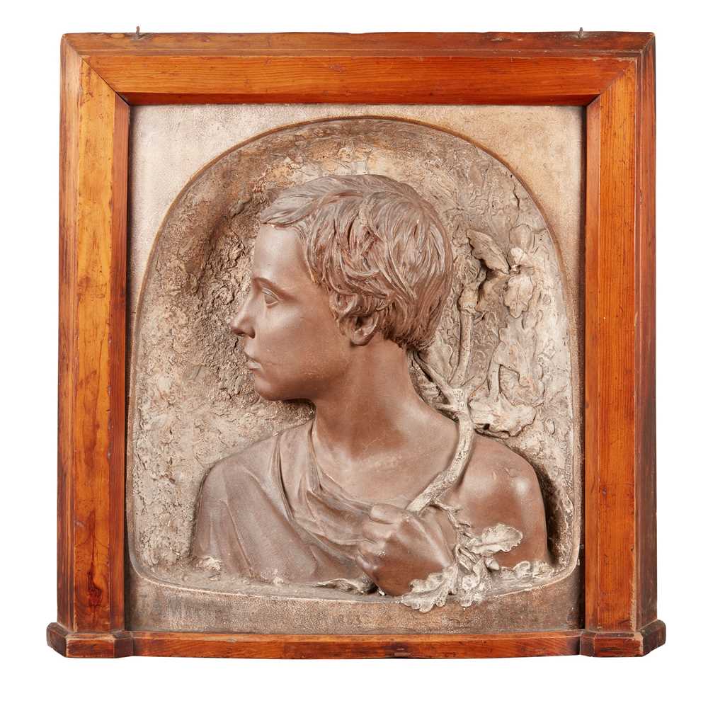 Appraisal: ROBERT WALLACE MARTIN - JAMES ANGUS MARTIN plaster relief titled