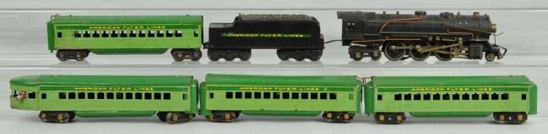 Appraisal: American Flyer Streamline Passenger Train Set Description O gauge Includes