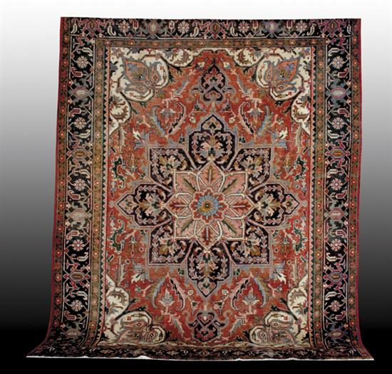 Appraisal: Persian Heriz carpet ' x '