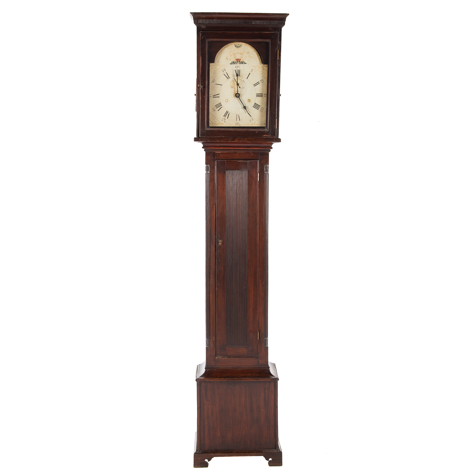 Appraisal: FEDERAL MAHOGANY TALL CASE CLOCK Circa case and clock works