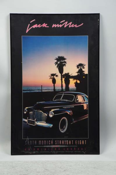 Appraisal: Jack Miller Buick Print in Frame Santa Monica Straight Eight