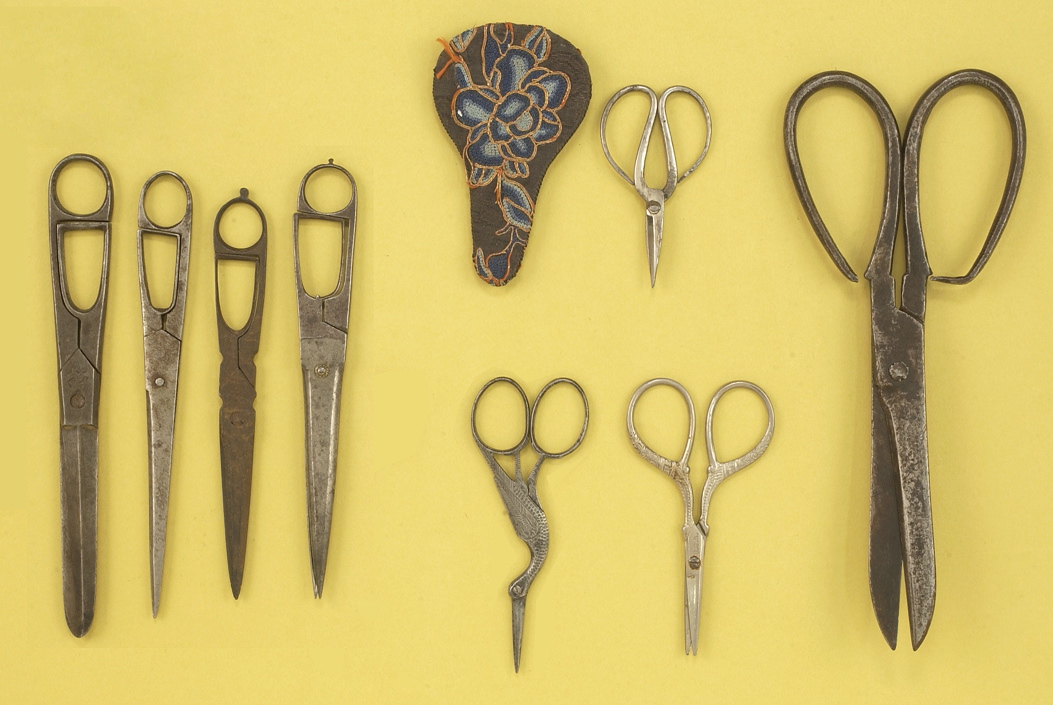 Appraisal: EIGHT PAIRS OF SCISSORS th and th CenturyChinese snipping scissors