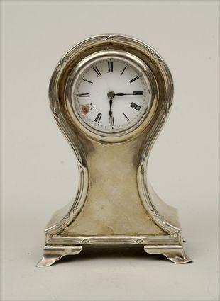 Appraisal: Irish Sterling Silver Table Clock x in