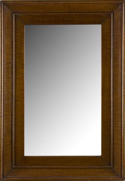 Appraisal: Tiger Maple Wall Mirror rectangular form later mirror is housed