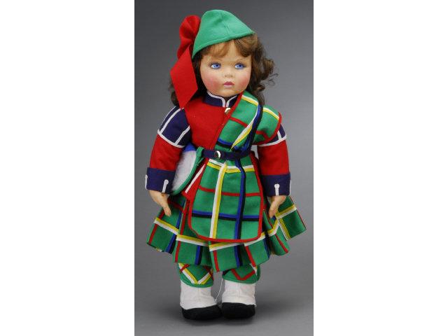 Appraisal: Anili Scottish Doll Italy ca all felt jointed doll with