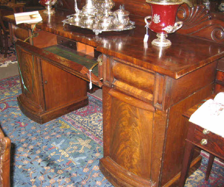 Appraisal: ENGLISH VICTORIAN SECRETAIRE SIDEBOARD The recessed rectangular top with tall