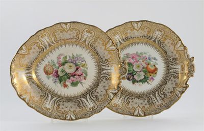 Appraisal: A William Adams Sons part dessert service painted with polychrome