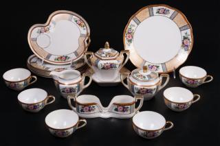 Appraisal: Noritake Partial Tea Service Hand painted Noritake partial tea service