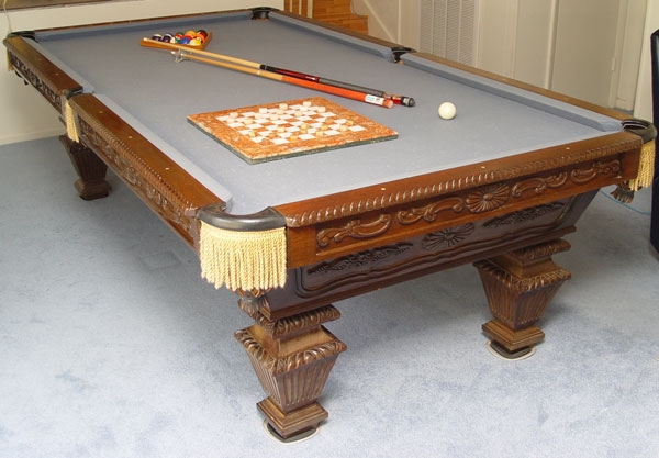 Appraisal: FOOT REGULATION BILLIARD POOL TABLE BRUNSWICK Good condition Unmarked as