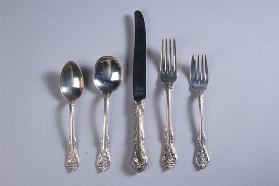 Appraisal: PIECES GORHAM STERLING SILVER FLATWARE King Edward-floral pattern Including six