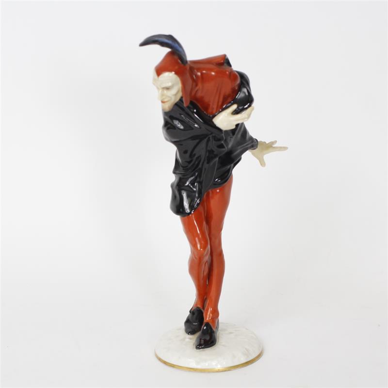 Appraisal: German Hutschenreuther porcelain figurine of Mephistopheles Signed K Tutter H