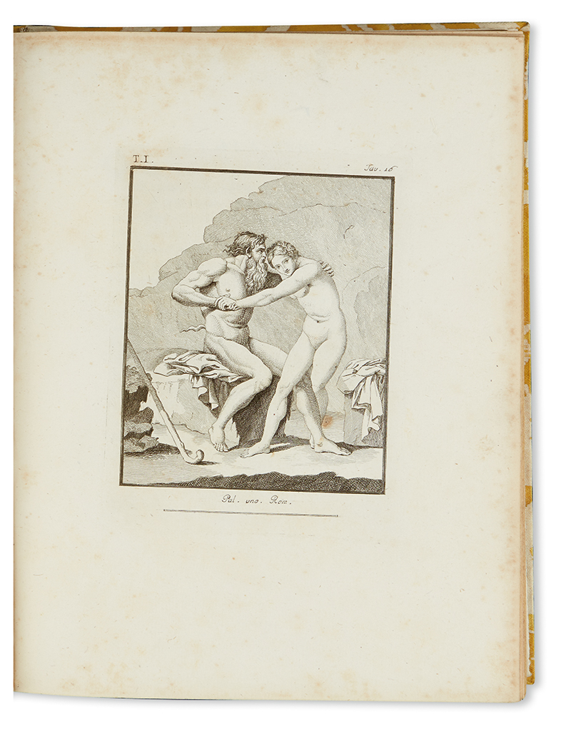 Appraisal: PIROLI TOMMASO Le Antichita di Ercolano engraved plates Two volumes